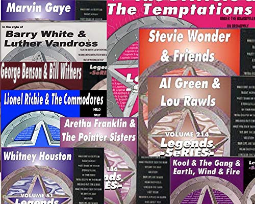 Classic R&B Karaoke 10 CDG (CD+Graphics) Set Marvin Gaye Whitney Houston Drifters Temptations Commodores Lionel Richie Stevie Wonder Barry White Luther Vandross Bill Withers Earth Wind & Fire Al Green