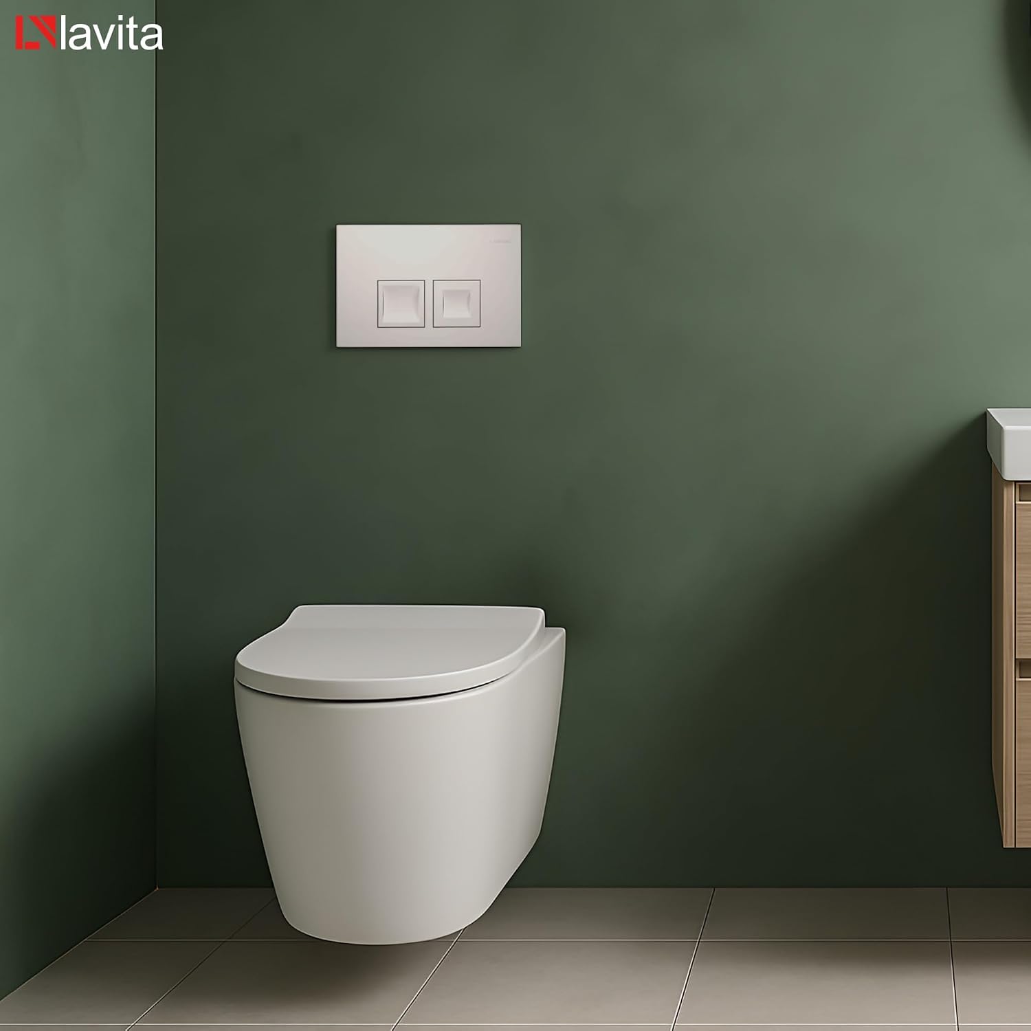 Siège Soft Close et montage rapide du WC suspendu rimless
