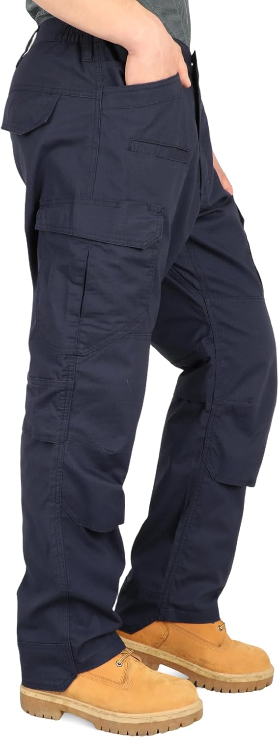 BOCOMAL FR Cargo Pants for Men Lightweight Vented Airflow Stretch Ripstop