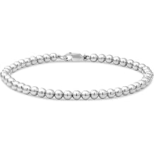 DEVATA Gold or Rhodium Plated Sterling Silver 925 Chain Bracelet for Women Heart, Knot, Clover, Infinity, Mariner, Cable, Daisy, Twisted Rope