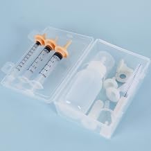 Kitten Bottle Feeding Kit,Pet Nursing Puppies Nipples,Baby Dog Milk Bottle for Kittens,Liquid Syringe for Newborn, Formula Dispenser Feeding Products