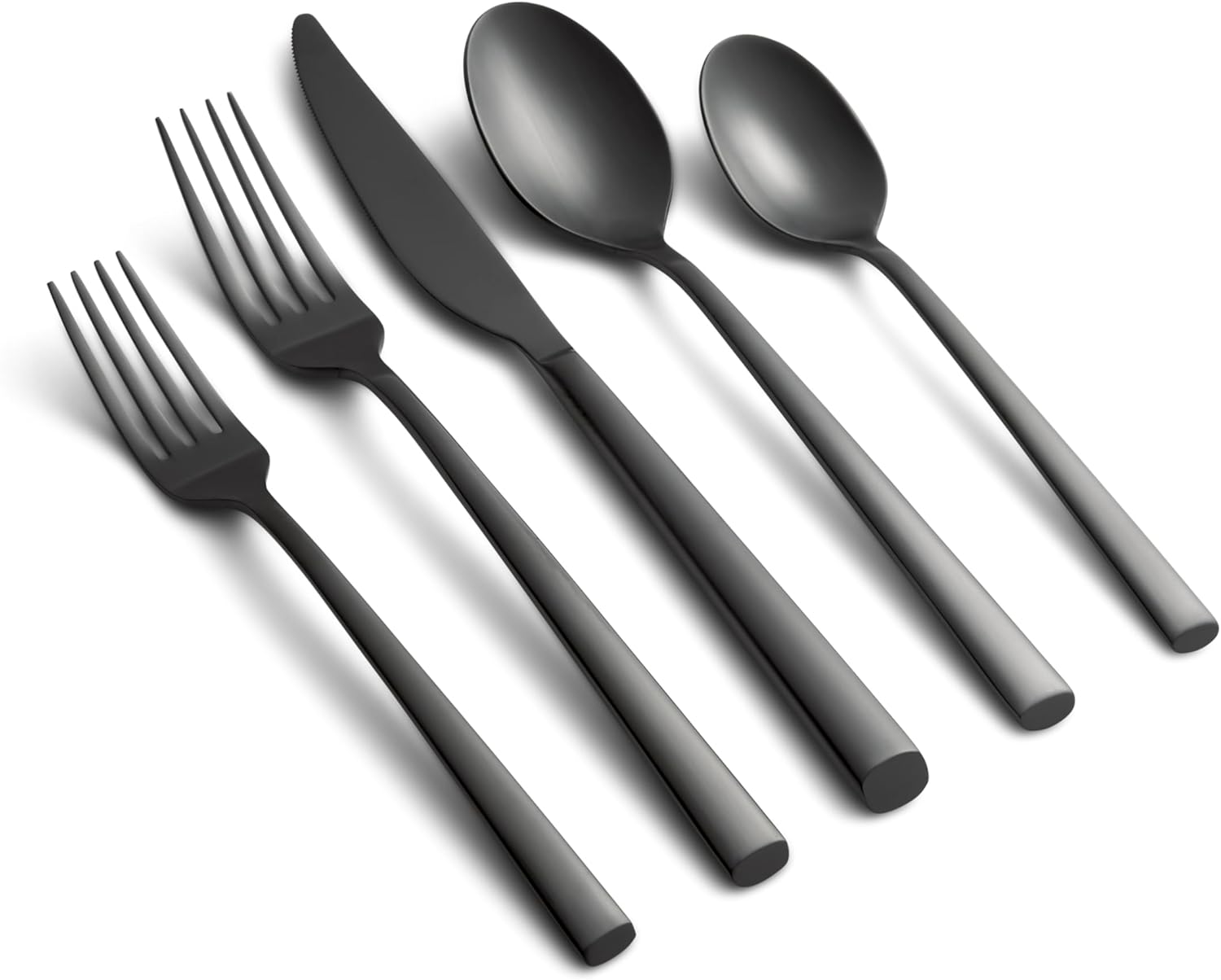 20-Piece Black Satin Flatware Set by Cambridge – Model 516620GZDS