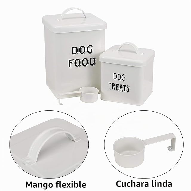 Foto 3 de 7 de Pethiy - Juego de Contenedor para Comida y golosinas para Perros y Perrito,Cajas Almacenamiento…