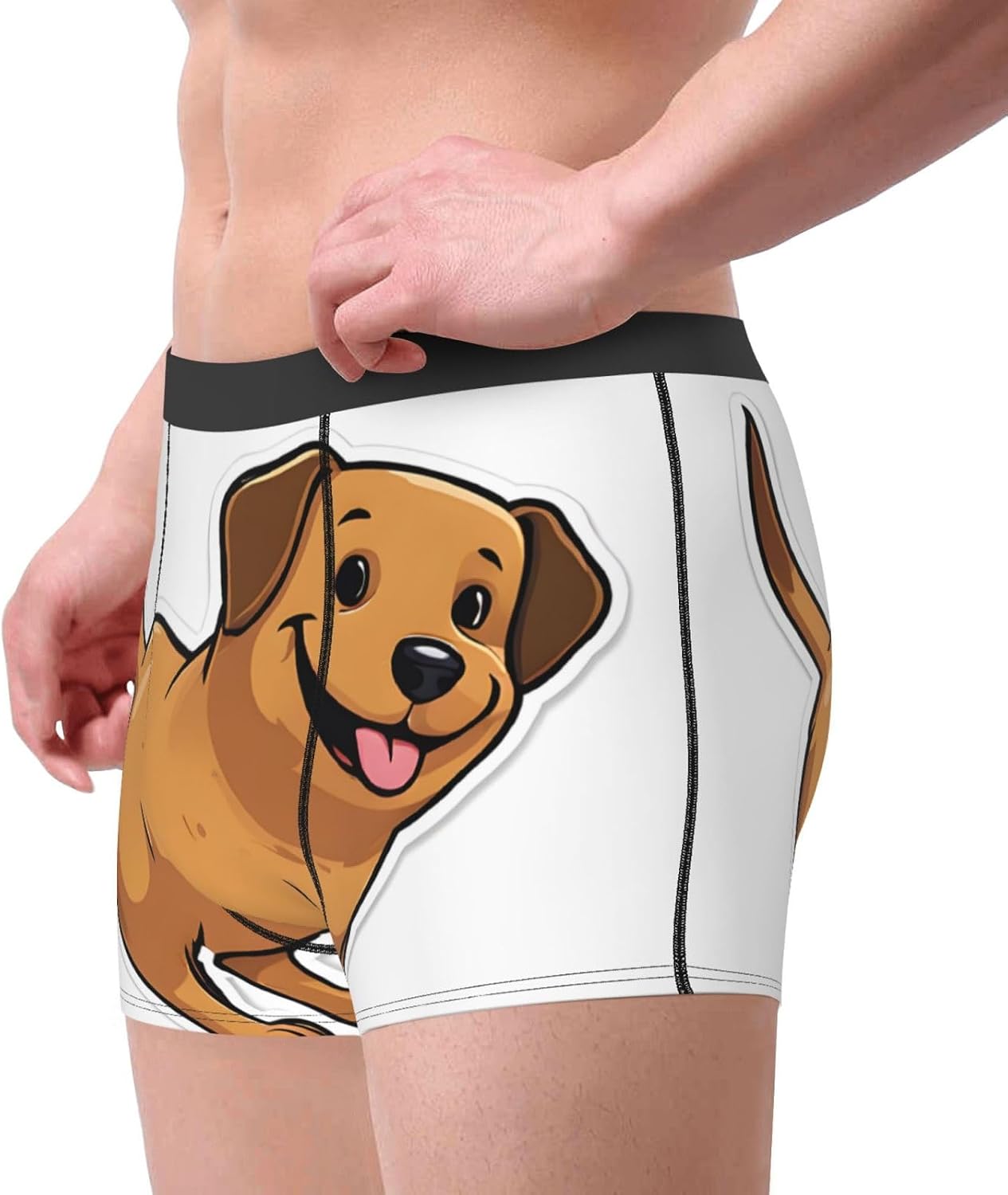 (Funny Dachshund Dog) - Men'S Boxer Briefs, Breathable & Moisture-Wicking, Comfort Fit For All-Day Wear