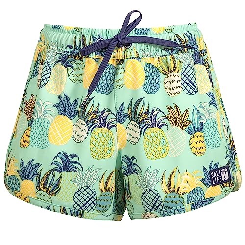 Salt Life Girls' Pineapple Paradise Youth Classic Fit Volley Shorts