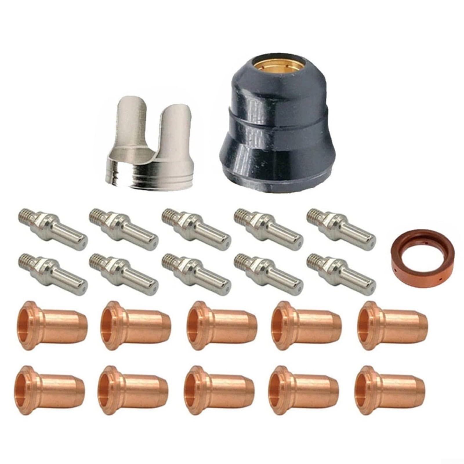 Quemadores de corte de plasma compatibles con Harbor Freight Titanium TI-PC65 de 23 piezas