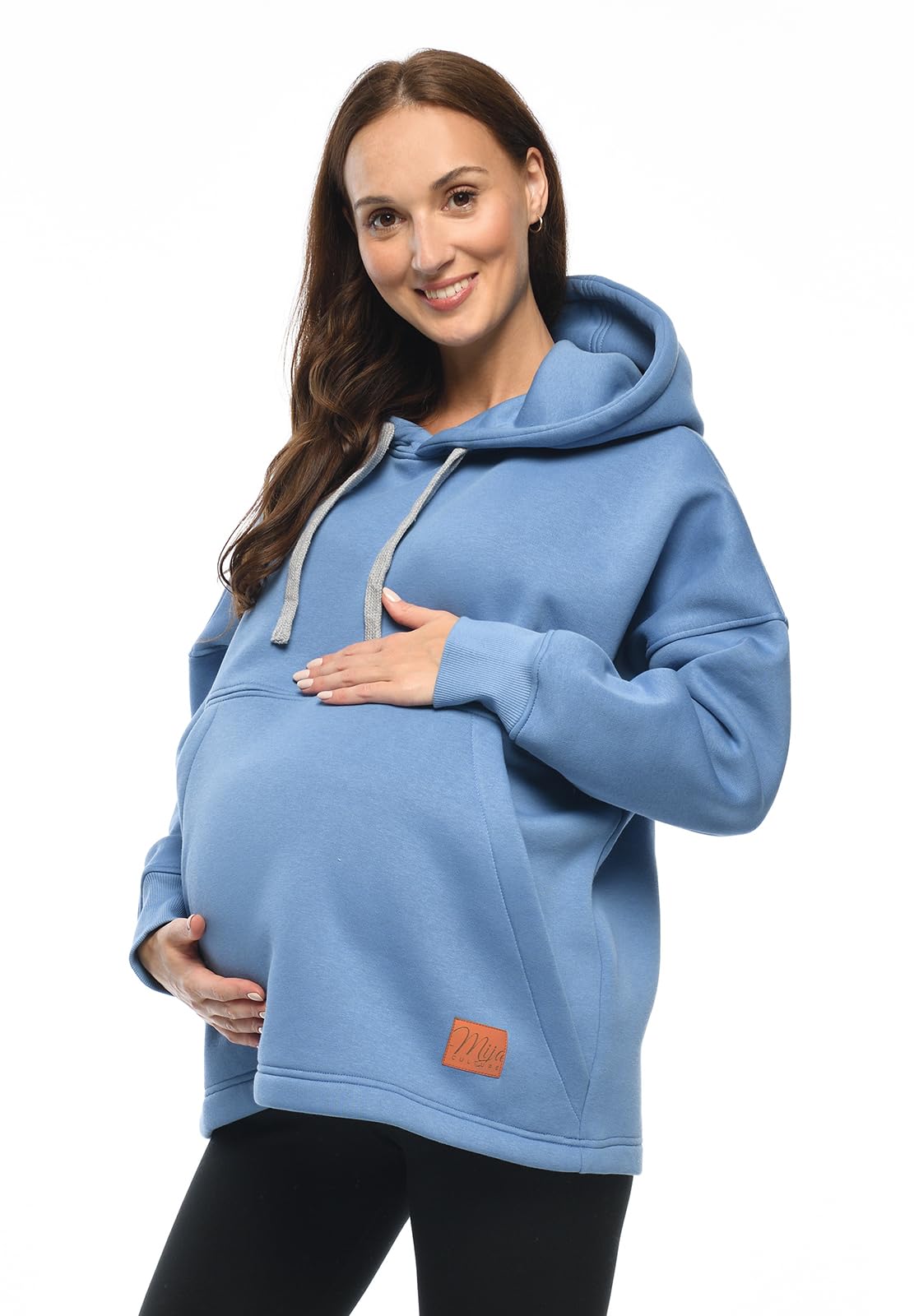 MijaCulture Moda ciążowa 2 w 1 sweter do karmienia i sweter ciążowy top do karmienia Megan M021