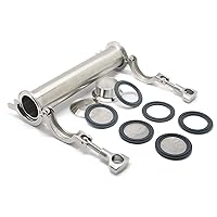 Vista 5 de QiiMii Tubo de cámara de vacío de acero inoxidable 304, longitud de 6" (1.59 oz de peso)