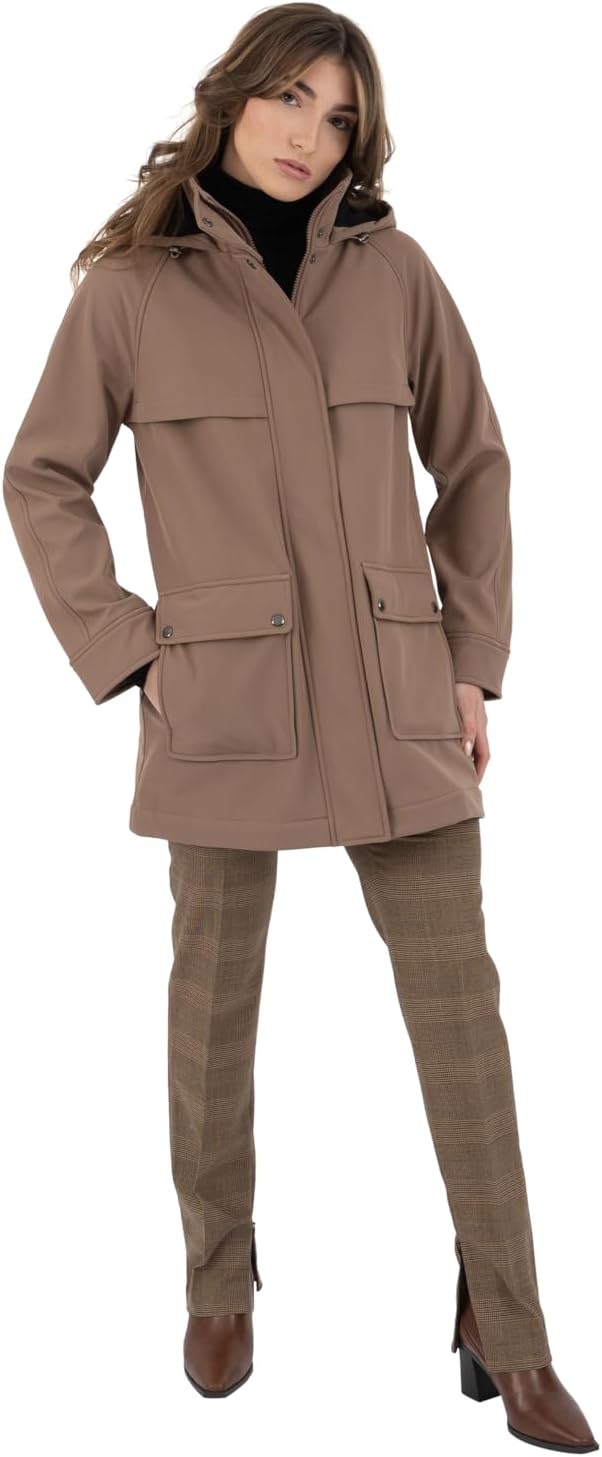 Nine West Women's Softshell Jkt With Hood