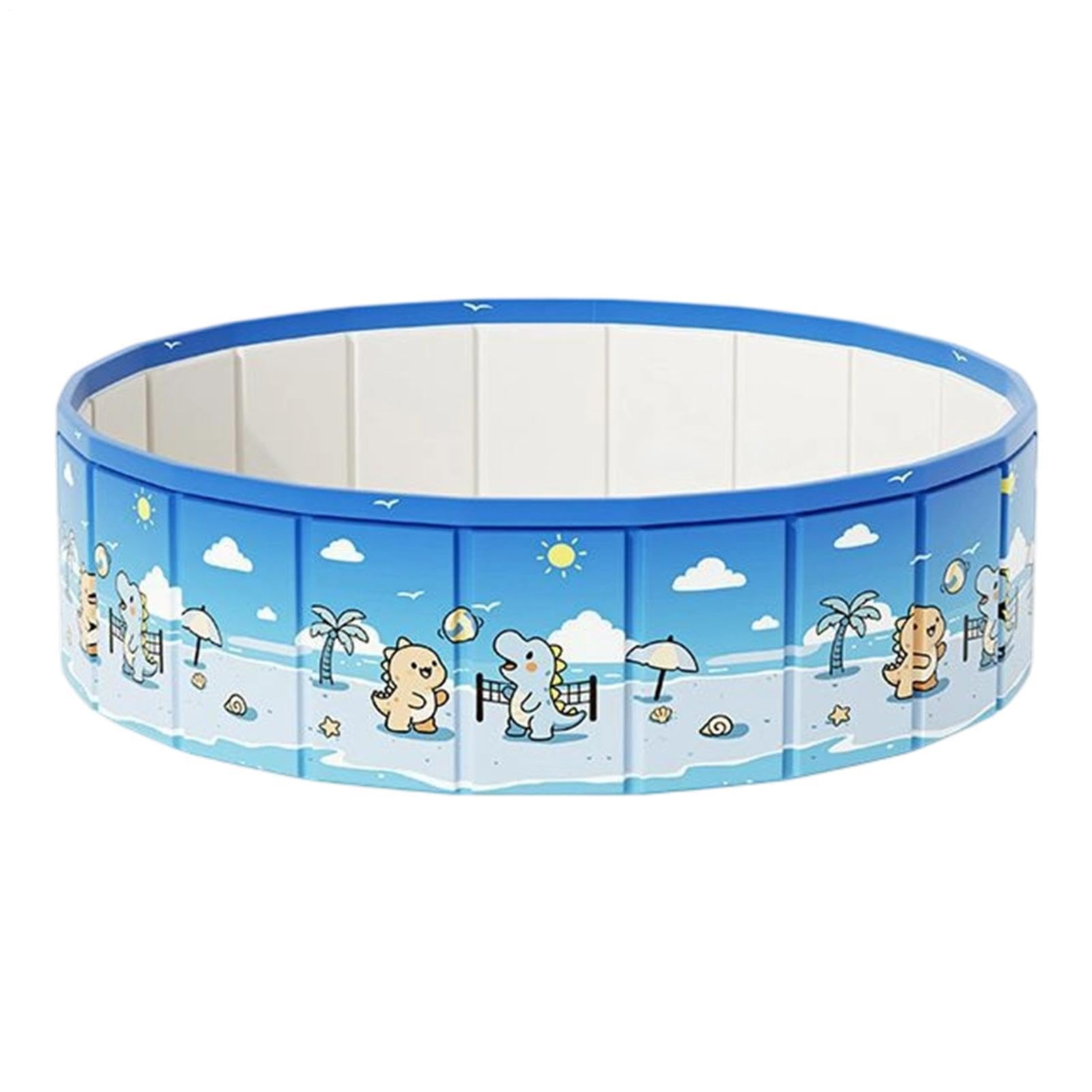 Faltbarer Pool - Outdoor-Wasserspielzeug mit Ablaufschlauch | Rutschfestes Planschbecken | für Sommer, See, Park, Zuhause, Garten, Hinterhof, Terrasse, Urlaub