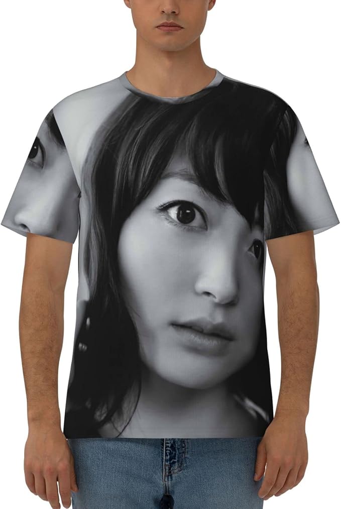 Amazon Co Jp 花澤香菜ちん1 メンズ半袖フルtシャツ 生コットン半袖t 丸首 半袖 トップシャツ インナーシャツ カップルのtシャツ 夏服 トレーナー プルオーバー クルーネックtシャツ ショートスリーブ ファッション