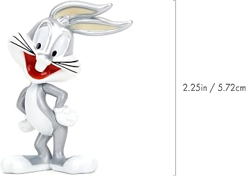 Jada Looney Tunes Metalfigs 4-Pack - Bugs Bunny, Tasmanian Devil, Daffy Duck, Sylvester the Cat - Collectible 2,5 Metal Figures