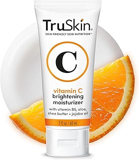 TruSkin Vitamin C Face Cream – Brightening & Hydrating Daily Moisturizer with Vitamin E, B5, Jojoba Oil & Green Tea – Smooth, Radiant-Looking Skin, 2 Fl Oz