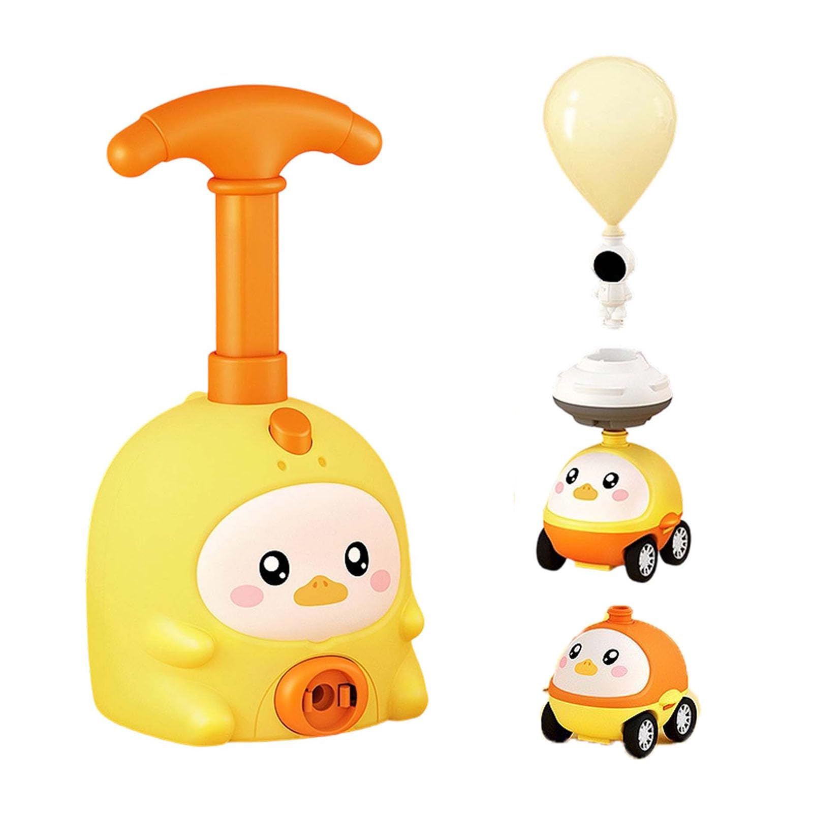 Animal Air Powered Balloon Car Toy, Animal Balloon Car Toy, Air Powered Balloons Car Launcher Set,Easy Manual BalloonPump,DIY Physics Learning for Party Fun (#C+2car) — view 6