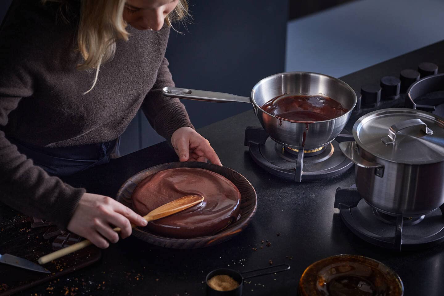 Fiskars Sauteuse, Ø 20 cm/ 2 L, Poêle non revêtue, Convient pour toutes les Cuisinières, Inox recyclé, All Steel, Argenté, 1064748