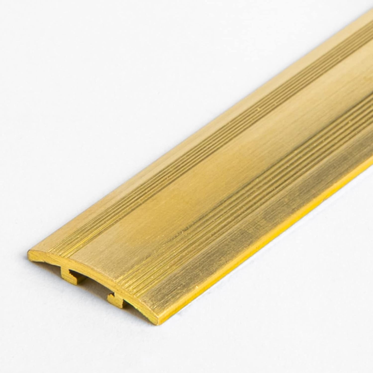 Seuil de porte plat en laiton 20mm pour masquer les joints de sol