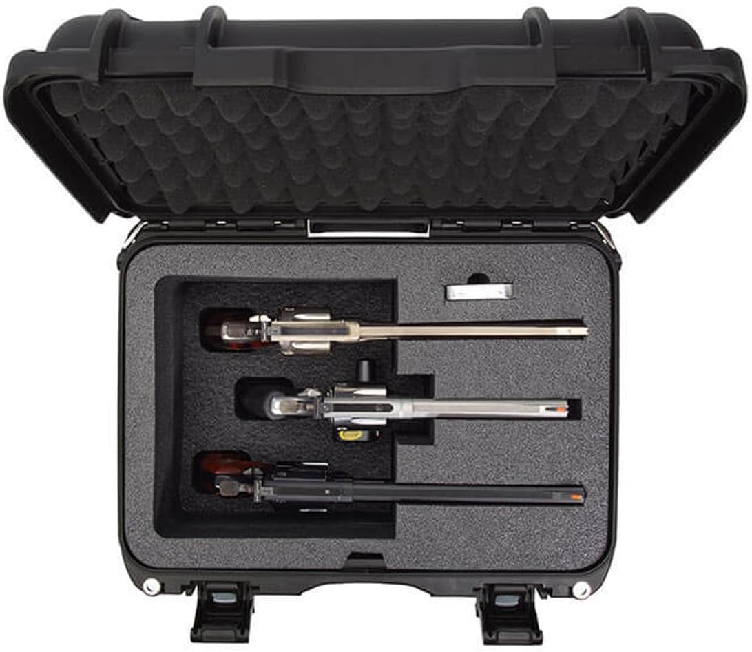 Nanuk Firearms Series 918 Waterproof Protective Case with Foam Insert, Black, Bundle with Cleaning Kit