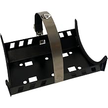Stainless Steel 10 lb Co2 Carbon Dioxide Tank 20 lb Dry Fire Extinguisher Vehicle Mount Bracket 6.9" to 7.0" Diameter Cylinders Black Powder Coat