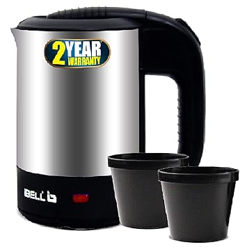 iBELL SEK105 Highly Polished Stainless Steel Electric Kettle With Removable Lid, 0.5 Ltrs, 950W(Silver)