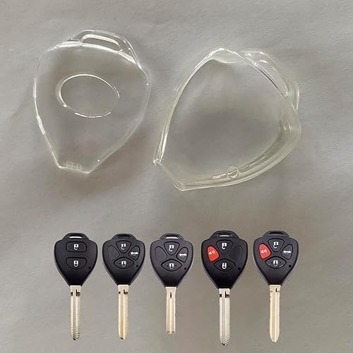 Miniatura 5 de Holy Feather Funda protectora especial para llavero de Toyota Camry RAV4 Highlander Avalon C-HR Prius Corolla GT86 Prado (negro)