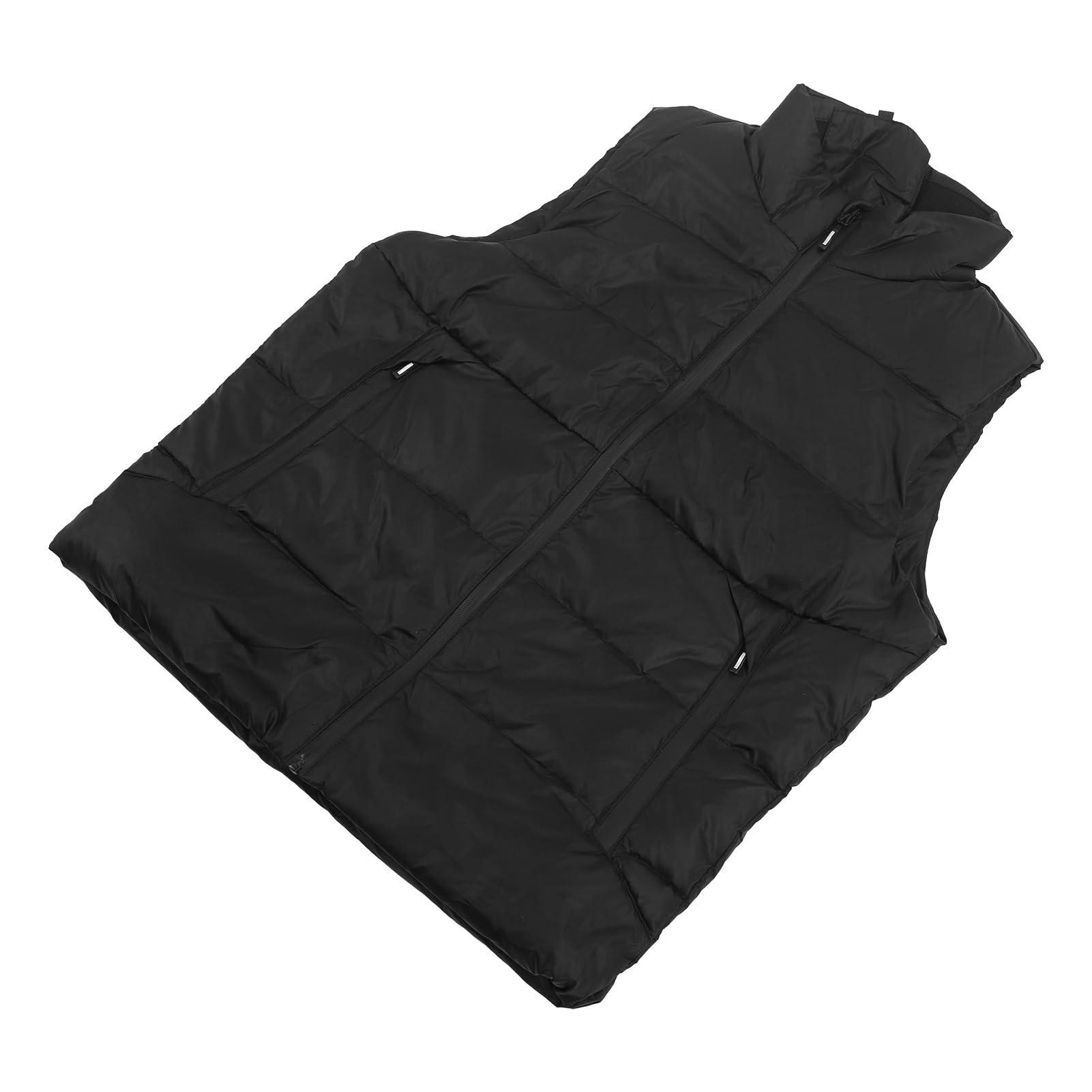 Chaleco calefactado para hombre, chaleco térmico eléctrico USB suave, cable de calefacción de fibra de carbono, negro, control de temperatura inteligente de 3 temperaturas para esquí y pesca (L)