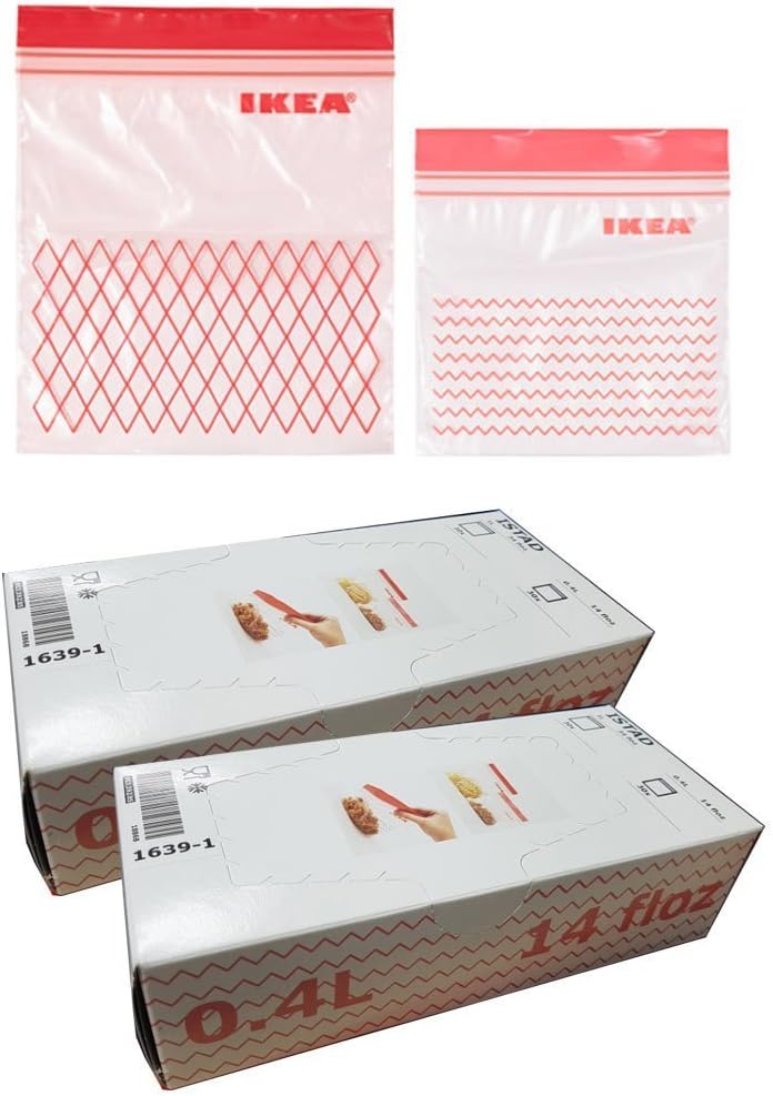 IKEA ISTAD Plastic Freezer Bag, red 120Pack Amazon.co.uk Home & Kitchen
