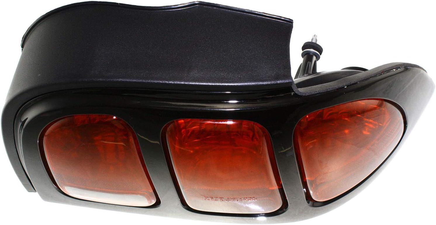 Evan-Fischer Tail Light Lens and Housing Compatible with 1996-1998 Ford Mustang Passenger Side