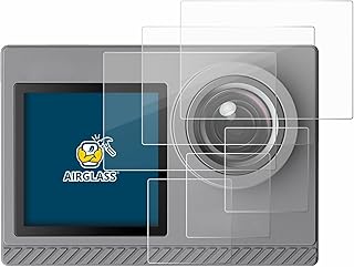 brotect Glass Screen Protector Film compatible with Akaso Brave 4 Pro (6 Pack) - Glass-Foil 9H Protection [Scratch Resistant, High Clarity]