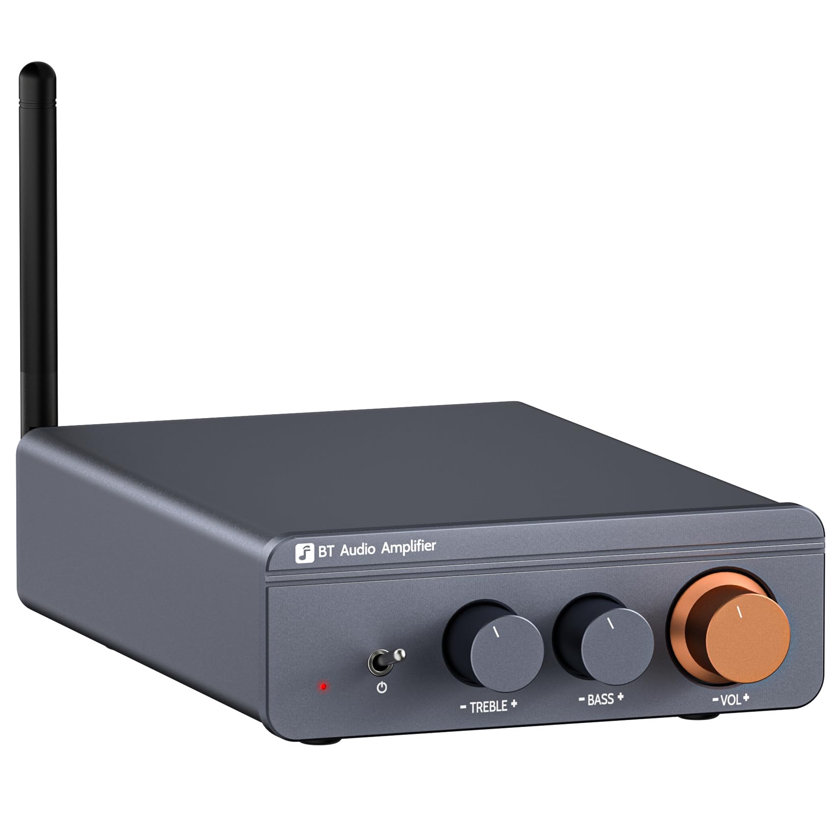 Amplificador Audio, Mini Amplificador HiFi 600W Estéreo Bluetooth 5.4 Clase D Estéreo 2 Canales, Chip TPA3255 Ajuste de Graves y Agudos