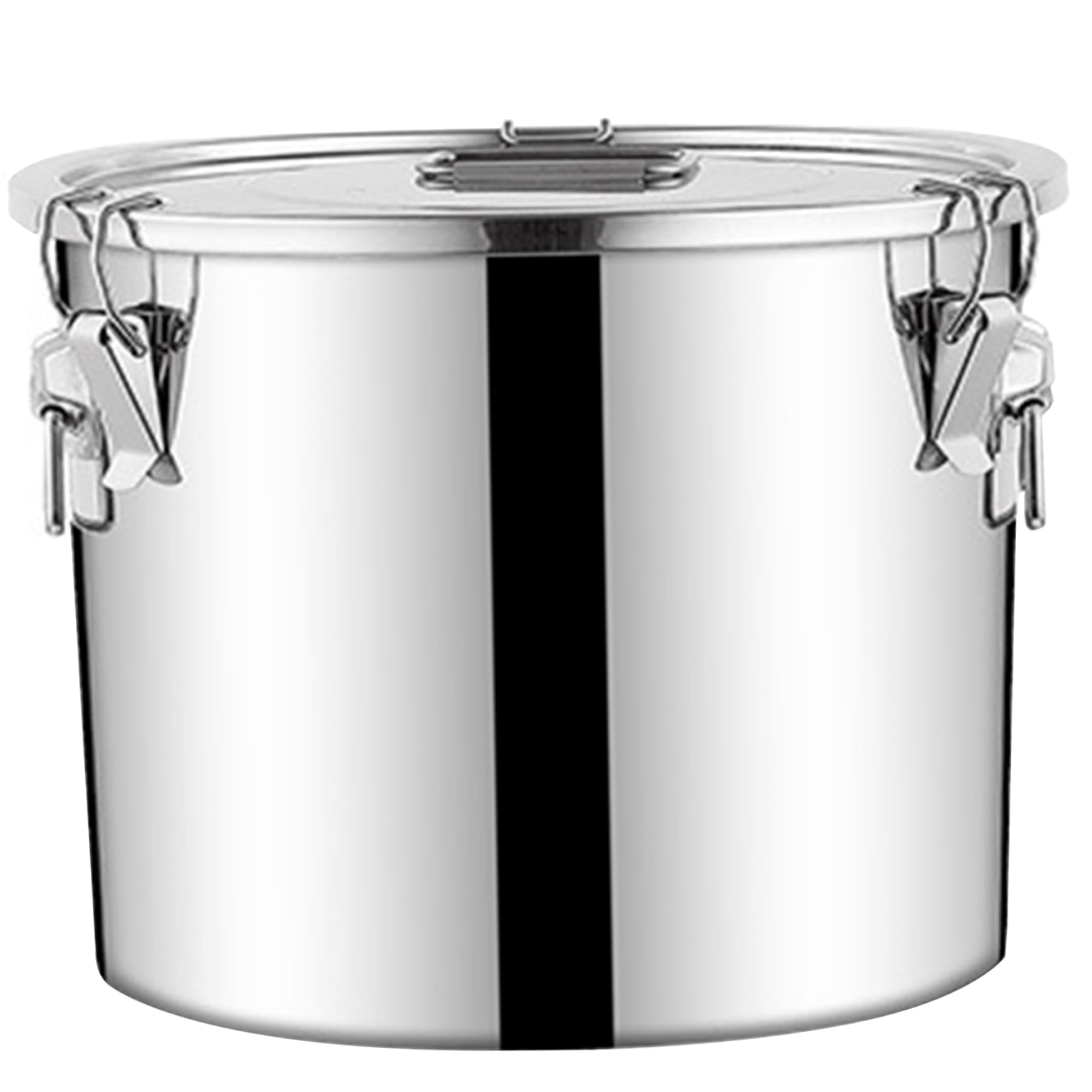 Seau en acier inoxydable de 12L avec couvercle hermétique pour cuisine