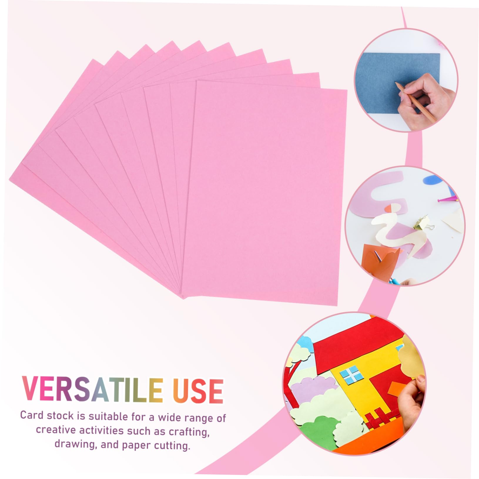 SHINEOFI 100 Szt A4 Papier Kartonowy 230 G Gruby Papier Do Rękodzieła Do Kartek Zaproszeń Dekoracji Ręcznie Robionych
