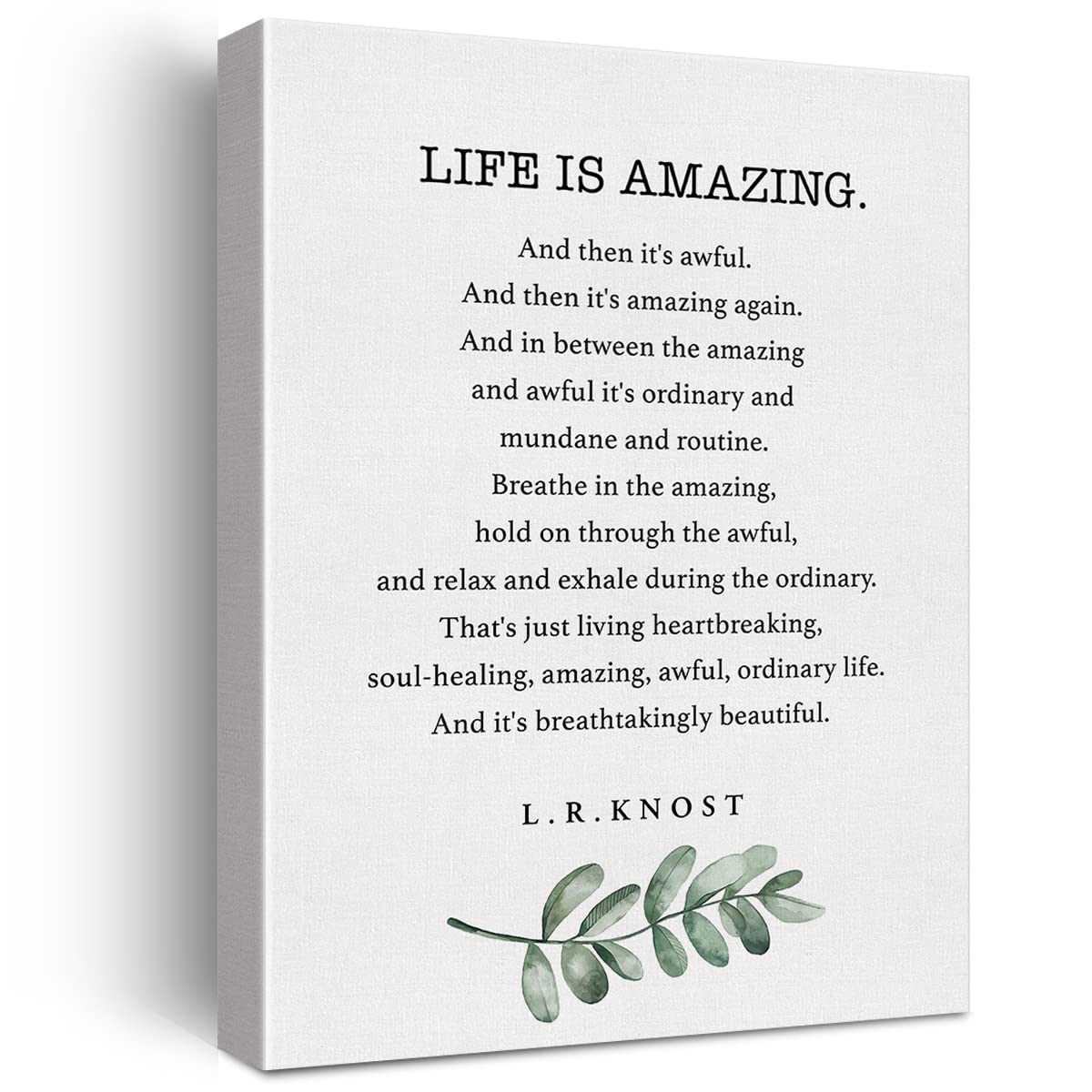 Amazon.com: LEXSIVO Inspirational Life is Amazing and Then It's Awful