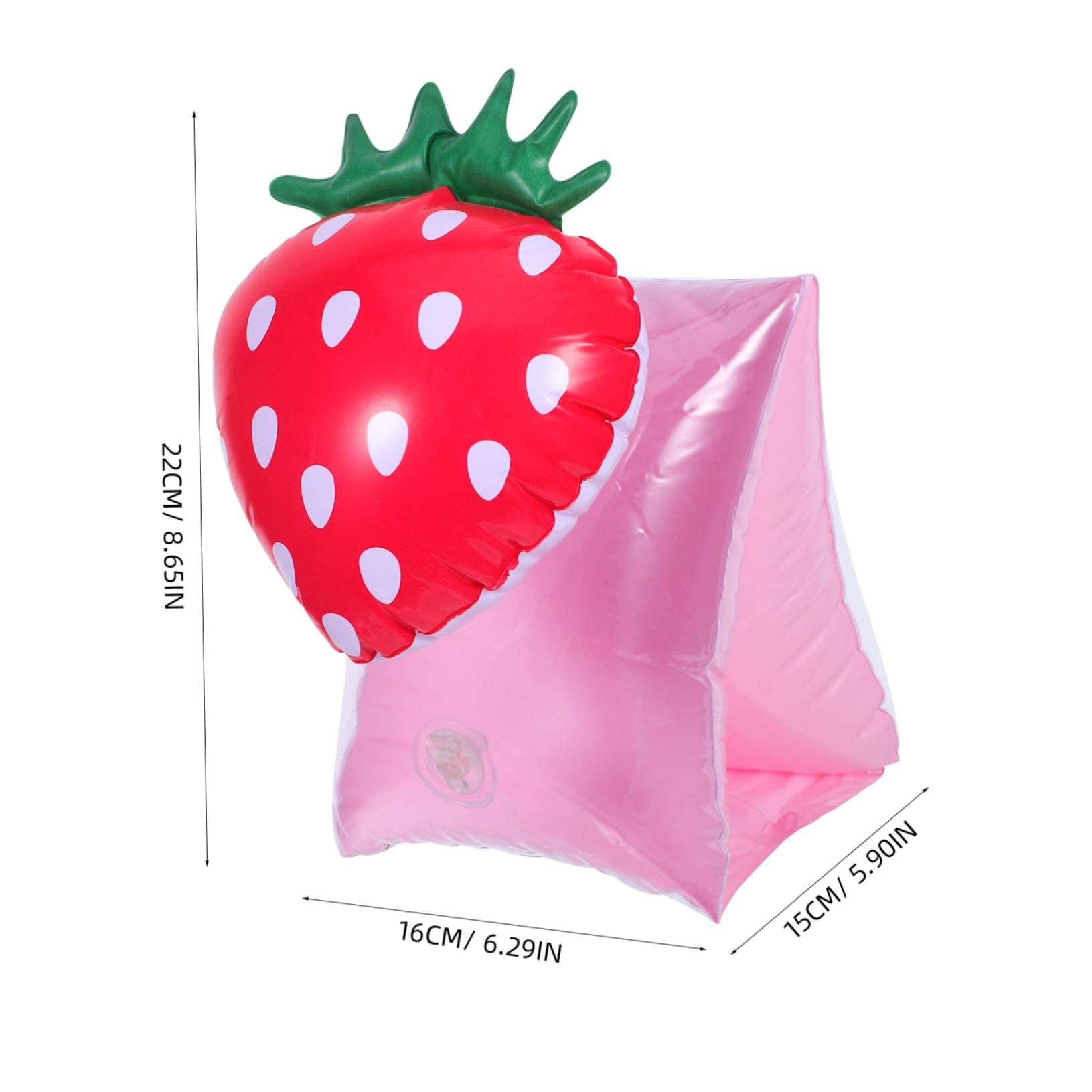 YARNOW 1 Pair Inflatable with Strawberry Design Soft Floaties for Safety Training Pool Comfortable