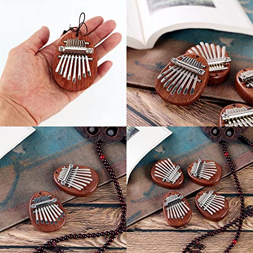 JIAMIAN Kalimba, Kalimba Mini Piano À Pouce, Kalimba Instrument, 8 Touches En Métal Portable En Bois Avec Cordon, Flûte… - Les Beatles, Paul McCartney, John Lennon, RIngo Starr, George Harrison JIAMIAN Kalimba, Kalimba Mini Piano À Pouce, Kalimba Instrument, 8 Touches En Métal Portable En Bois Avec Cordon, Flûte… – Image 4