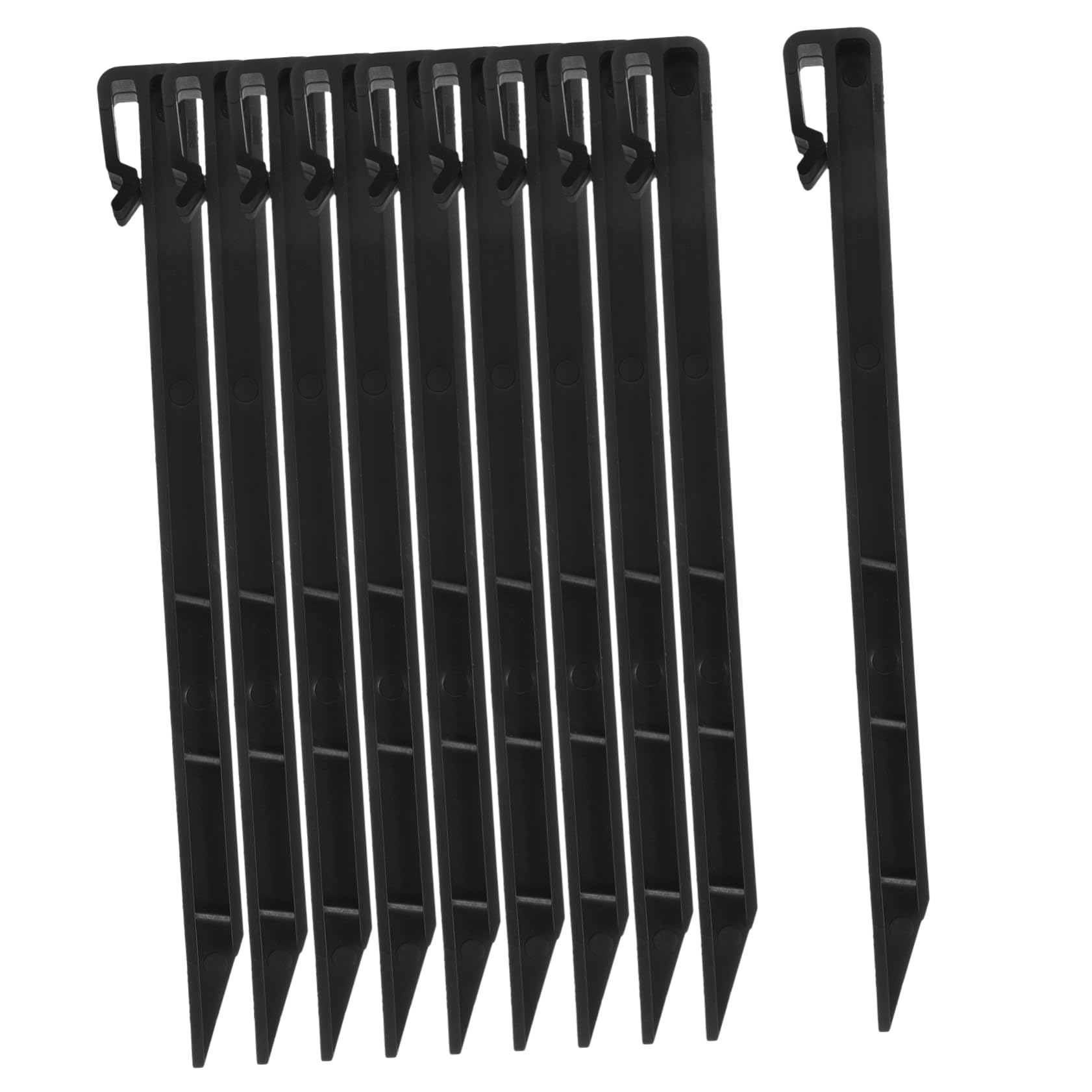 BESPORTBLE 20pezzi Picchetti Da Giardino Plastica Per Terreno Ancoraggi Per Teli e Tessuti Da Giardinaggio Facile Installazione e Rimozione Per Uso Esterno e Giardini