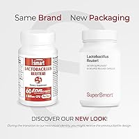 Vista 2 de Supersmart - Lactobacillus Reuteri 5 Billion CFU per Day - Probiotic Supplement Non-GMO & Gluten Free - 60 DR Capsules