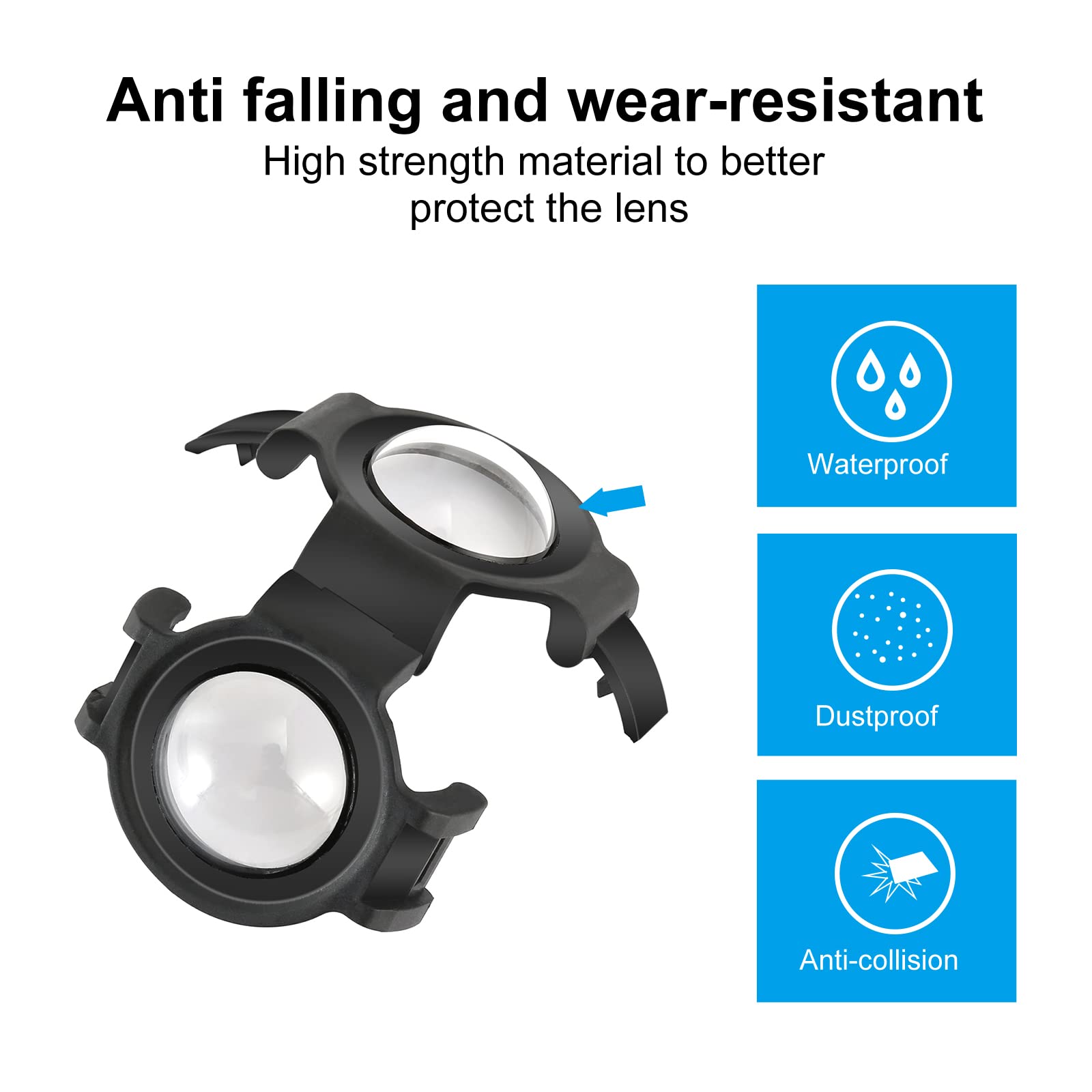 Protections Objectif Verre Pour Insta 360 Go 3 – 2 Pièces, étanches HD, Anti-rayures, Installation Facile