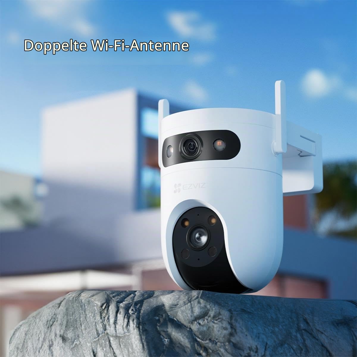 EZVIZ Überwachungskamera H9C – Nachtsicht Farbe 360° – ideal für die Sicherheit zu Hause – Auflösung 2 K + 2 K