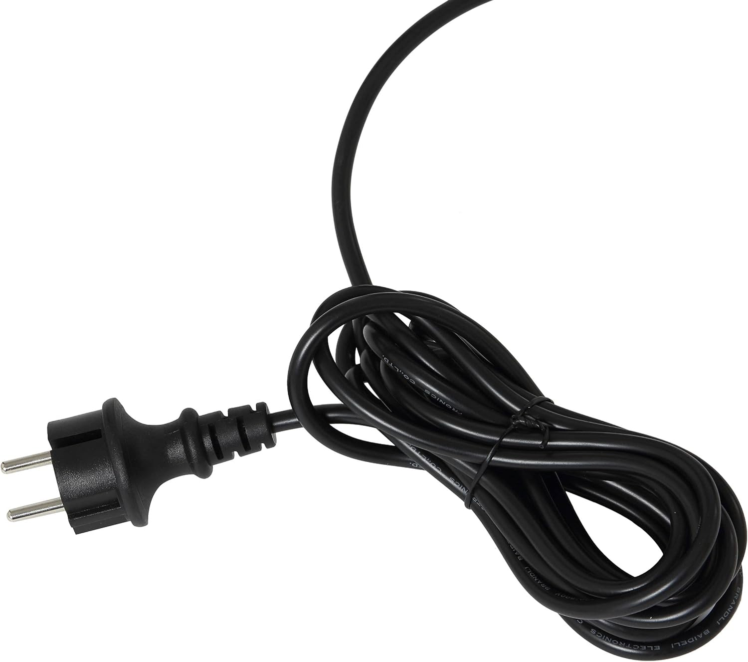 Close-up of the DEXTER Industrial Wet/Dry Vacuum Cleaner's power cable and plug