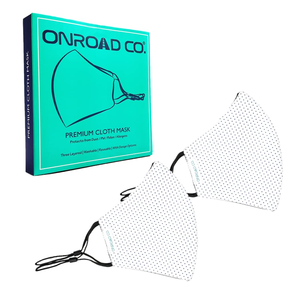 See full amazon price history chart for Onroad Co. Cotton Reusable and Washable 3 Layered Cloth Mask (White - Pack of 2, Medium (Ideal for 35-60 kg weight range)) for Unisex, Without Valve Onroad Co. Cotton Reusable and Washable 3 Layered Cloth Mask (White - Pack of 2, Medium (Ideal for 35-60 kg weight range)) for Unisex, Without Valve (B095HWH816) Amazon Price History, Amazon Price Tracker