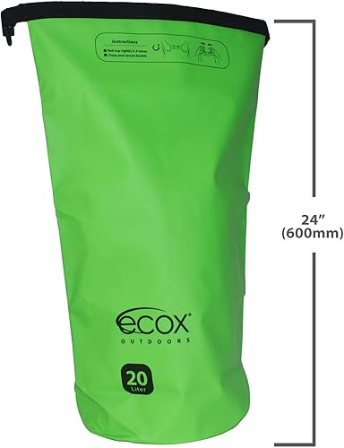 Miniatura 7 de ecox Bolsa seca impermeable al aire libre para actividades al aire libre Construcción de PVC 500D de alto grado Incluye funda impermeable para