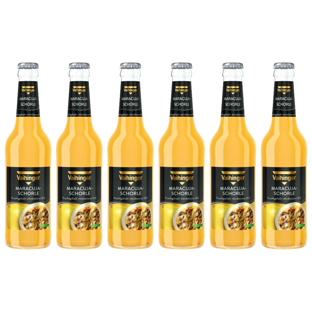 Generisch Vaihinger Maracuja Schorle 6x 330ml inkl. Pfand MEHRWEG + Mixcompany Grußkarte