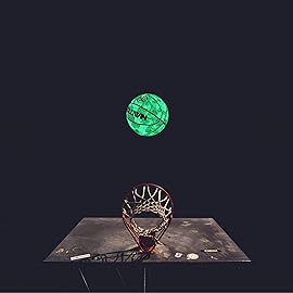 HW HOLOWIN Reflective Glowing Holographic Luminous Basket Ball for Night Game, Perfect HoloHoops Gifts Toys (Gray, Size 7)