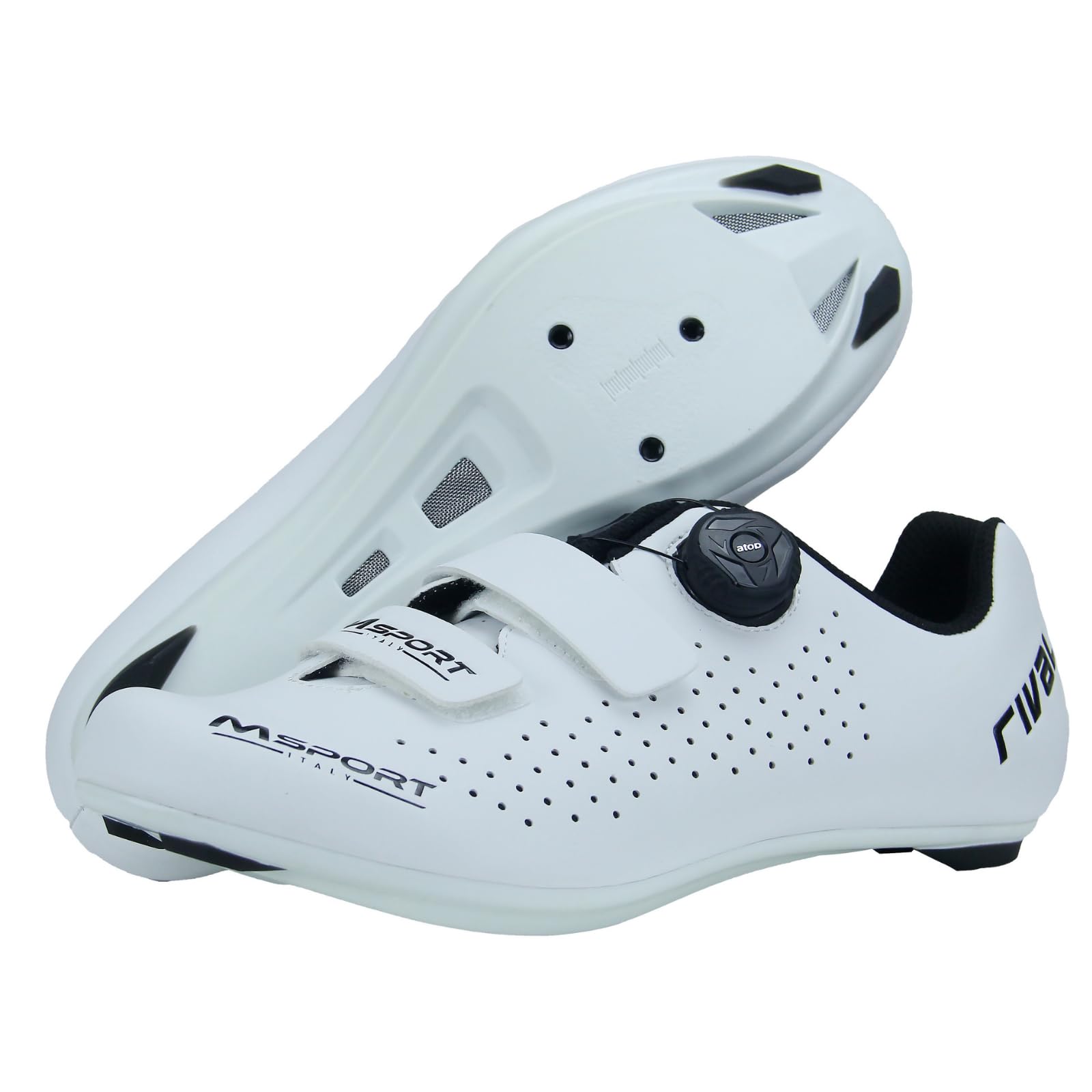 Zapatillas de Ciclismo Profesionales para Bicicleta de Carretera – Transpirables, para Spinning Hombre/Mujer - B02 41 EU