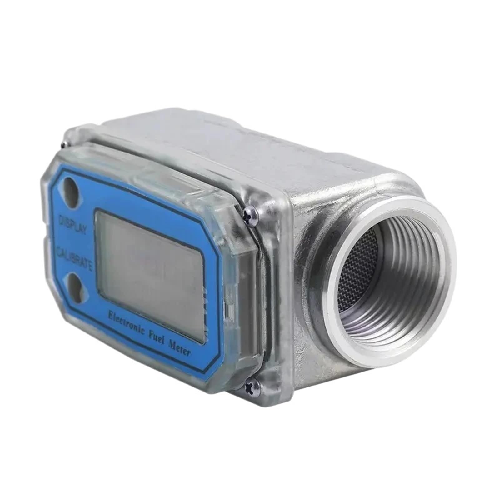 QfUxYYSLD Digital Turbine Flow Meter, Flow Meter, Flow Meter, Flowmeter, Electronic Flow Indicator, Sensor, Counter, Gasoline, Fuel, Plumbing, Water, DN25(DN15)
