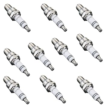 Yingshop 10pcs Spark Plug Z4C fits 49cc 50cc 66cc 70cc 80cc 2-Stroke Engine Motorized Bicycle Moped Scooter Yamaha JOG50 90 ZX50 DIO50 Suzuki AG100 QJ50 DX100 AX100 CJ750