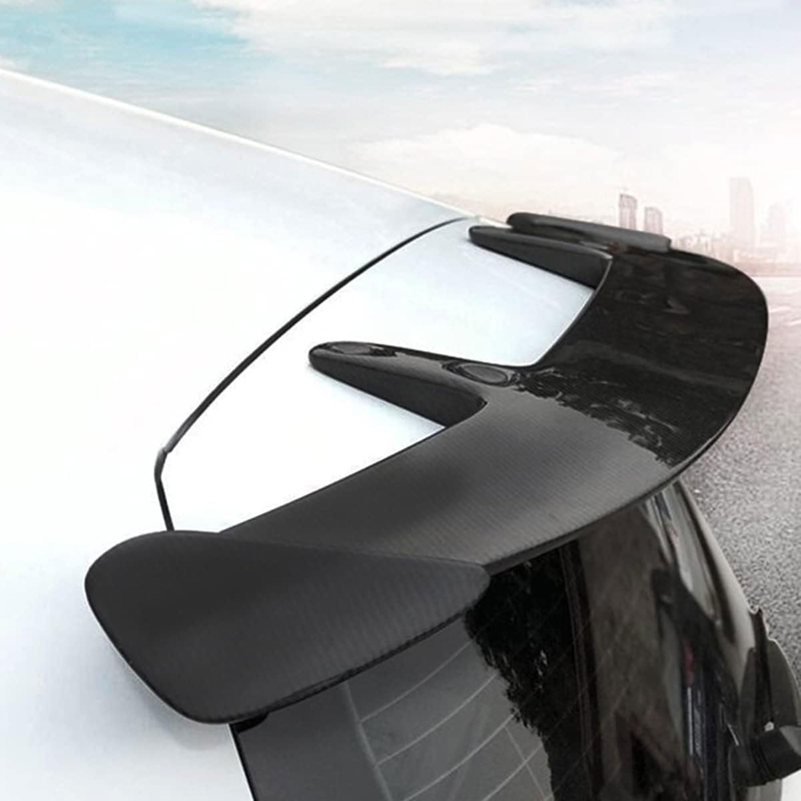 Spoiler Auto per Mini Countryman R60 F60 One/S/Cooper/JCW 2010-2019 2020 2021 2022 2023, Spoiler per Baule Posteriore Sul Tetto Tronco Spoiler Styling Modifica Accessori Auto,Gloss Black