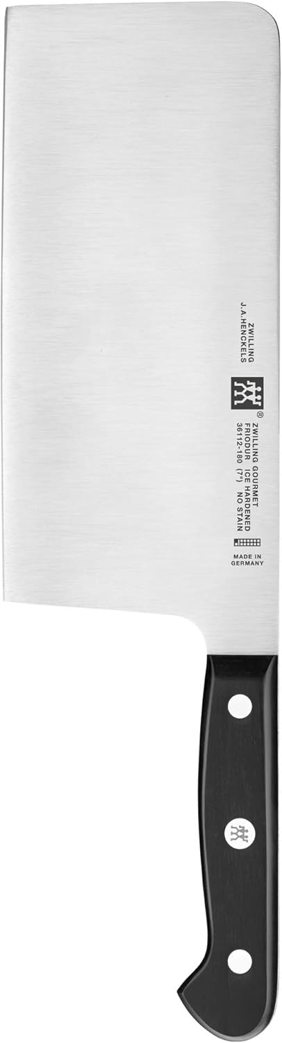 ZWILLING J.A. Henckels ZWILLING Gourmet 7" Chinese Chefs Knife/Vegetable Cleaver,Black/Stainless Steel