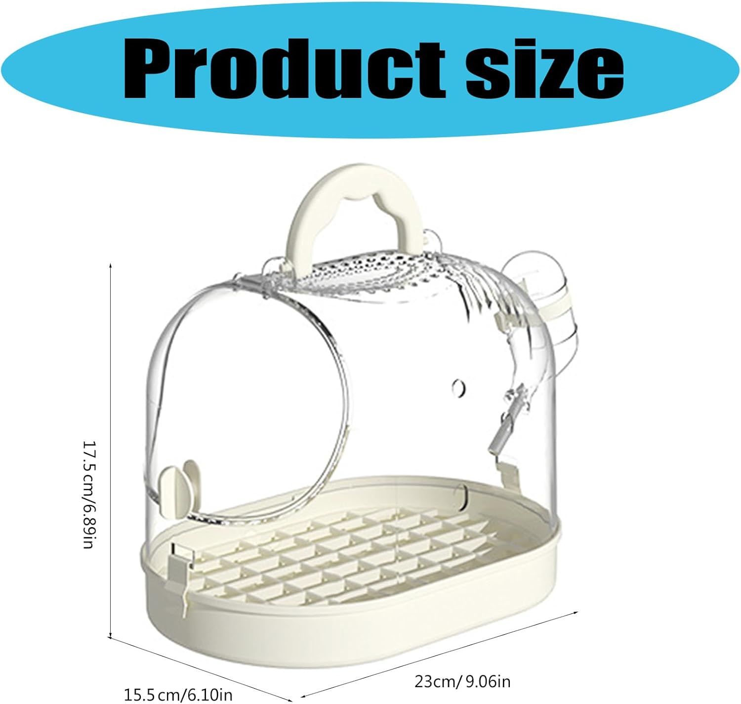 Ventilated Carry Case Cage for Travel Home with Comfort and Security Bird Outing Carriers Travel
