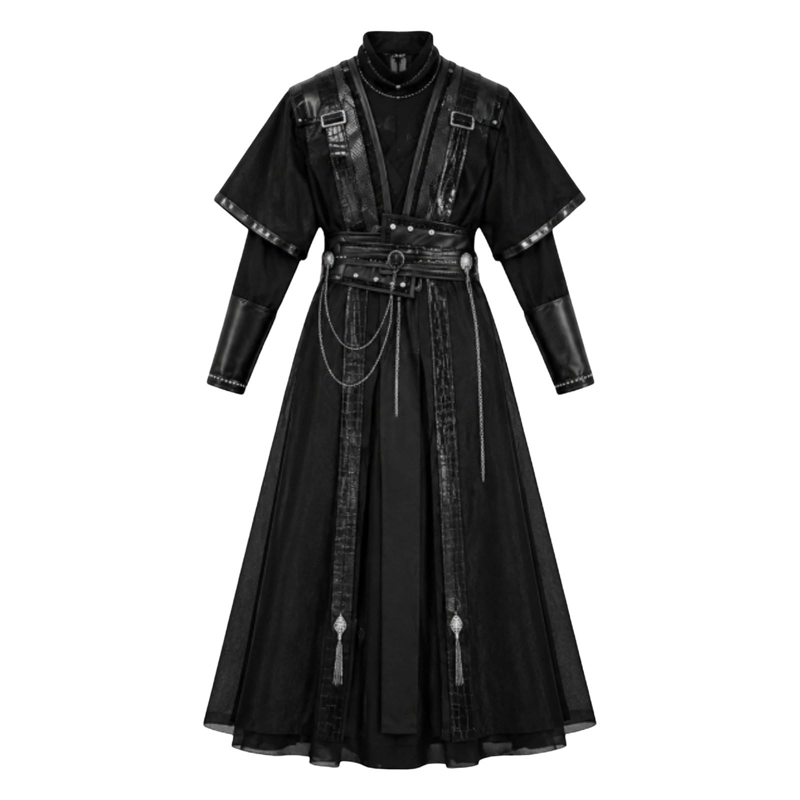 Generico Costume Halloween Nero Hanfu Cosplay Party Completo